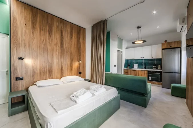 Tirane, jepet me qera apartament 2+1 Kati 5, 40 m² (Shallvaret)