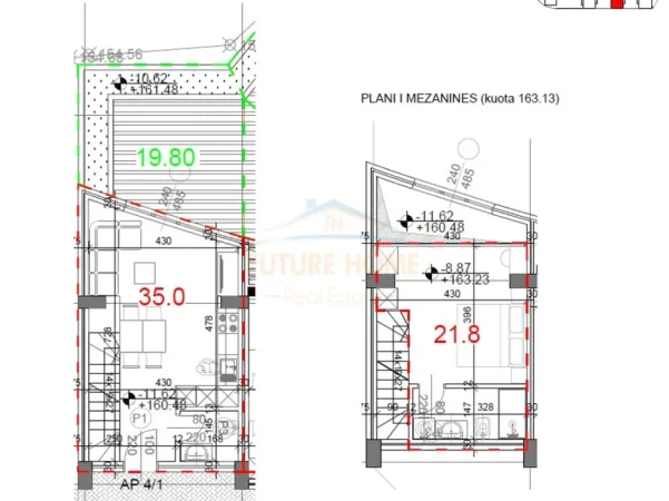 Tirane, shitet apartament duplex 2+1+Aneks+Ballkon Kati -1, 115 m² 140.000 € (Rezidenca Kodra e Diellit 2)