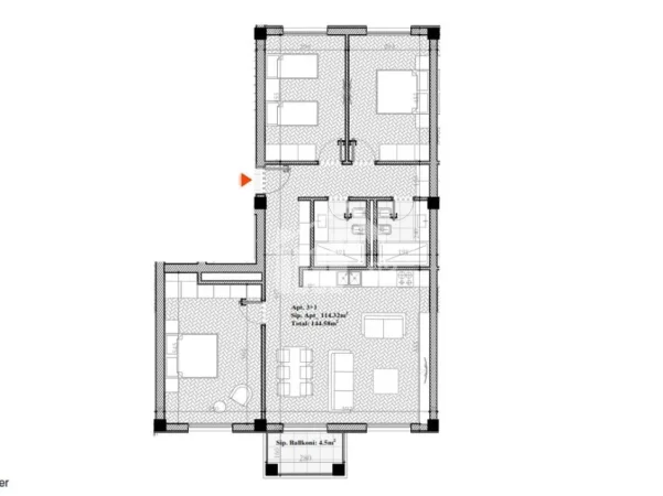 Tirane, shitet apartament 3+1 Kati 3, 144 m² 332.000 € (ROLLING HILLS LIQENI, FARKE)