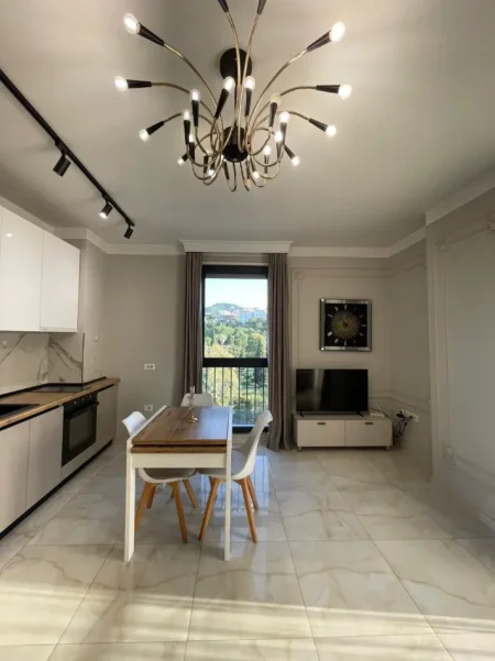Tirane, jepet me qera apartament 1+1 Kati 7, 800 € (Kompleksi Olimpik)