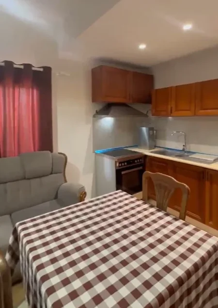 Tirane, jepet me qera apartament 1+1 , 60 m² 350 € (Selite e Vogel ( afer uni Marin Barleti))