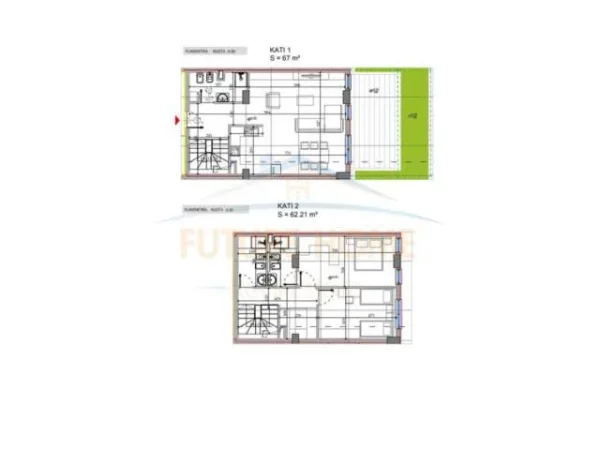 Tirane, shes apartament 2+1+BLK Kati 0, 184 m² 246.120 Euro (Kodra e Diellit)