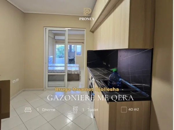 Tirane, jepet me qera garsonier 1+1 Kati 2, 40 m² 480 € (Rruga Muhamet Gjollesha)