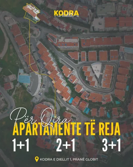 Tirane, jepet me qera apartament 2+1 Kati 0, 95 m² 
