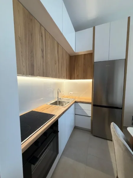 Tirane, jepet me qera apartament 1+1+Ballkon Kati 9, 65 m² 500 € (Golden Park, perballe Spitalit Amerikan 3)