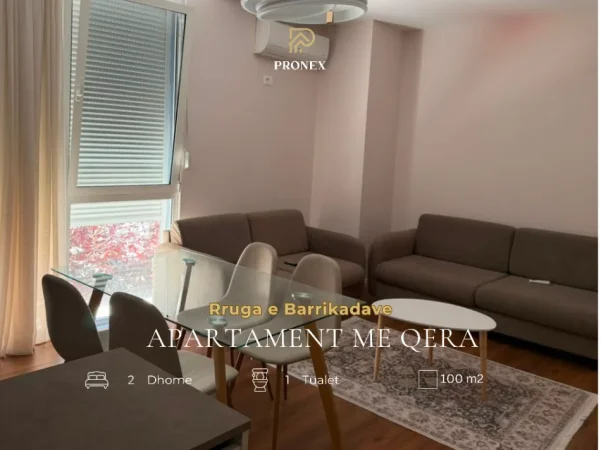 Tirane, jepet me qera apartament 2+1 Kati 2, 100 m² 750 € (Rruga e Barrikadave)