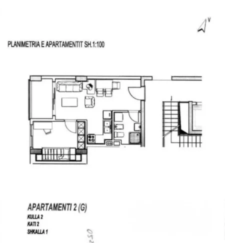 Tirane, jepet me qera apartament 1+1 Kati 3, 50 m² 93.000 € (misto mame)