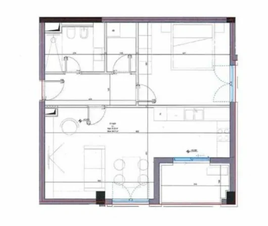 Dhermi - Palase, shitet apartament 1+1+Aneks+Ballkon Kati 2, 89 m² 284.000 € (dhermi , palase)