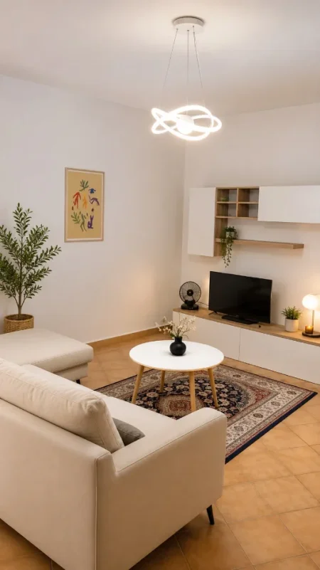 Tirane, jepet me qera apartament 1+1 Kati 2, 70 m² 600 € (air albania)