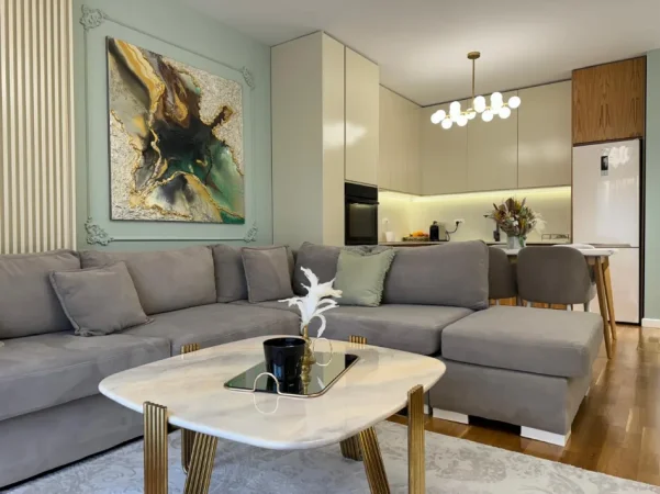 Tirane, jepet me qera apartament 1+1+Ballkon Kati 1, 75 m² 1.000 € (Rruga Barrikadave)