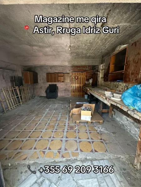 Tirane, jepet me qera magazine Kati 0, 22 m² 100 € (Rruga Idriz Guri)