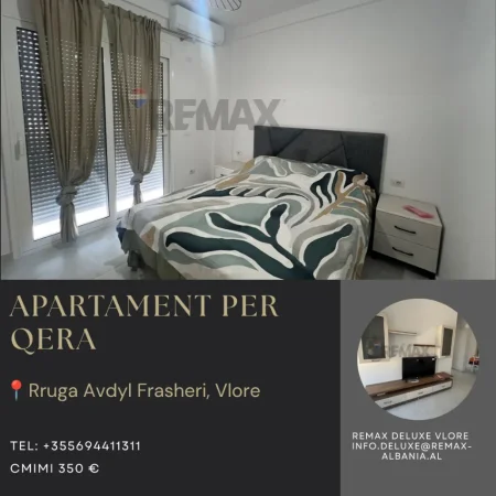 Vlore, jepet me qera apartament 1+1 Kati 1, 55 m² 350 € (Rruga Avdyl Frasheri, Vlore)