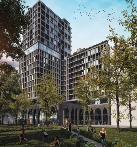 Tirane, jepet me qera apartament 1+1+Aneks+Ballkon Kati 15, 700 € (ish stacioni i trenit)