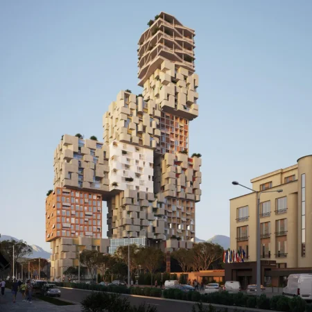 Tirane,  Apartament 1+1 për Shitje te Hora Vertical, Tiranë – Zhvillim i Ri Modern