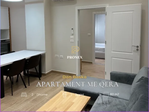 Tirane, jepet me qera apartament 2+1+Ballkon Kati 1, 90 m² 600 € (Rruga Don Bosko)