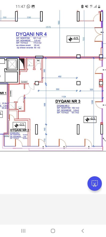 Tirane, jepet me qera ambjent biznesi Kati 0, 160 m² 2.500 Euro