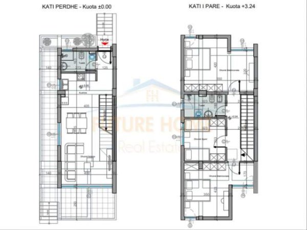 Durres, shes Vile 3+1+A+BLK Kati 0, 314 m² 432.909  (GJIRI LALZIT)