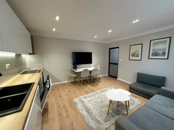 Tirane, jepet me qera apartament 1+1 Kati 1, 61 m² 600 € (Shkolla e Kuqe)