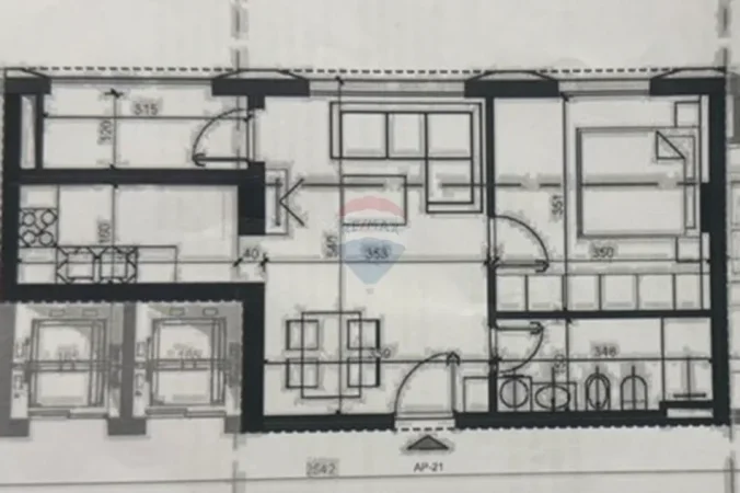 Tirane, shitet apartament 1+1 Kati 3, 65 m²  Rruga: Jordan Misja