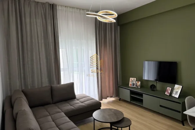 Tirane, jepet me qera apartament 1+1+Ballkon Kati 6, 60 m² 500 € (Ali Demi, Rezidenca Kadiu)