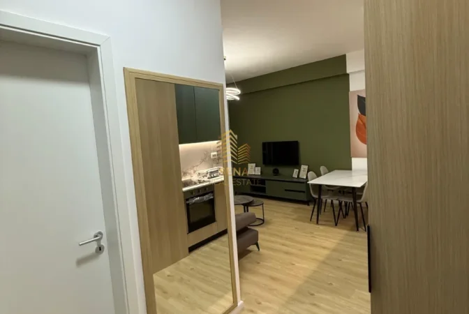 Tirane, jepet me qera apartament 1+1+Ballkon Kati 6, 60 m² 500 € (Ali Demi, Rezidenca Kadiu)