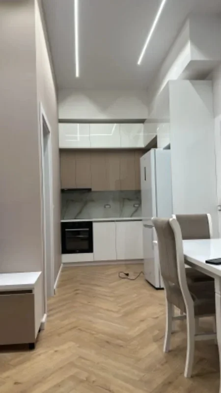 Tirane, jepet me qera apartament 1+1 Kati 1, 55 m² 500 € (Ali Demi)