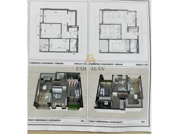 Tirane, shitet apartament 2+1 Kati 2, 90 m² 140.515 € (Fresku, Tirana, Albania)