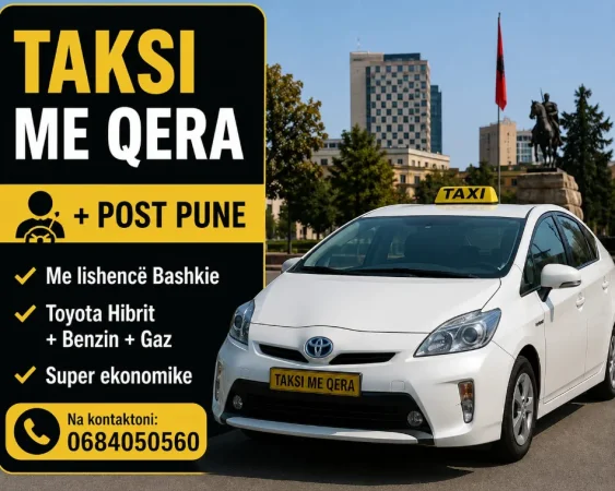 Tirane, jap me qera Toyota hibride Benzin+Gaz, e verdhë Kondicioner 500 €