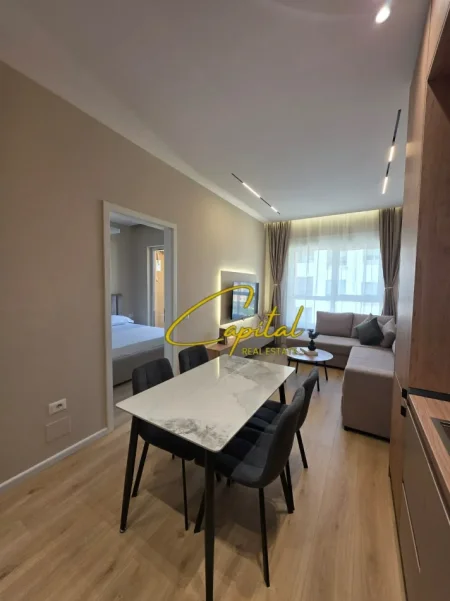 Tirane, jepet me qera apartament 1+1 Kati 5, 58 m² 58 € (ALI DEMI)
