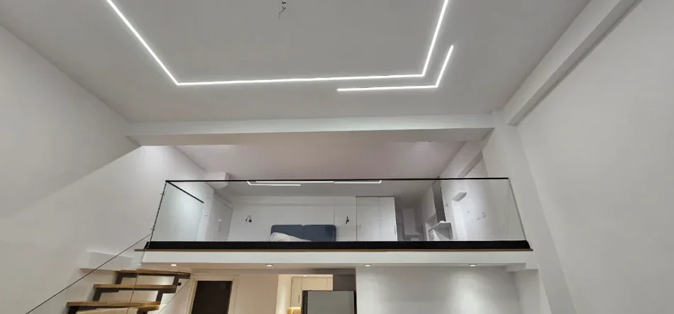 Tirane, jepet me qera apartament duplex 1+1 Kati 0, 500 € (KODRA E DIELLIT)