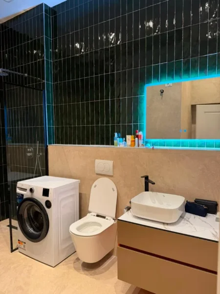 Tirane, jepet me qera apartament 1+1 Kati 11, Qender, 9Kateshet, 💶 Çmimi: 70.000 Leke/Muaj