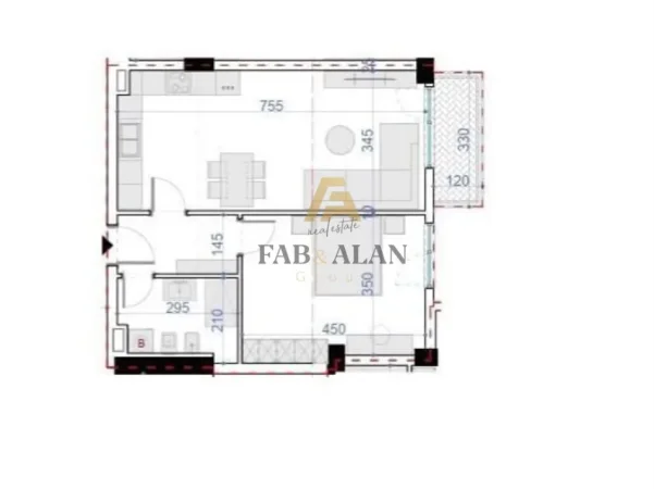 Tirane, shitet apartament 1+1 , 73 m² 69.046 € (Paskuqan)