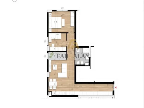Tirane, shitet apartament 2+1 , 91 m² 155.720 € (Ish Fusha e Aviacionit)