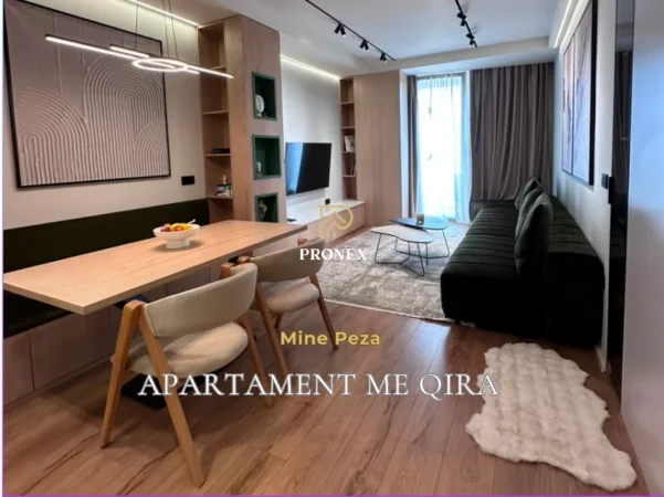 Tirane, jepet me qera apartament 1+1+Ballkon Kati 8, 75 m² 1.000 € (Mine Peza)