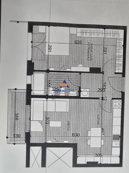 Tirane, shitet apartament 1+1+Ballkon Kati 1, 77 m² 68.000 € 