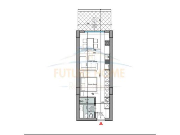 Durres, shes garsonier 1+1 Kati 4, 59 m² 122.651 Euro (GJIRI LALZIT)