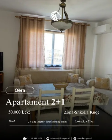 Tirane, jap me qera apartament 2+1 , 70 m² 500 € 