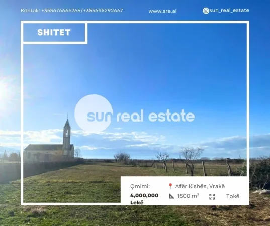 Shkoder, shitet truall , 1.500 m² (VRAKE)