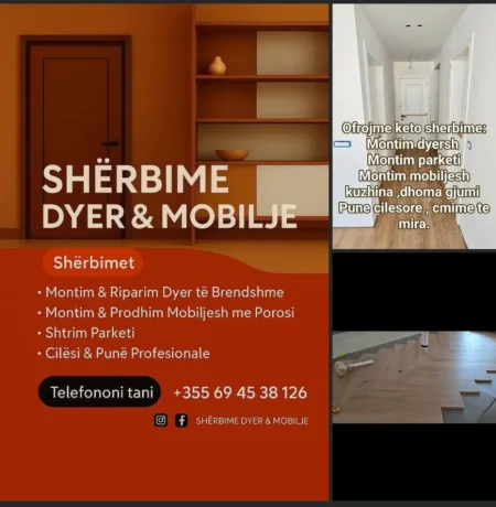 Sherbime montimi Dyer ,Mobilje & Parket