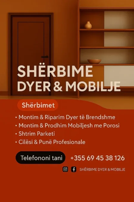 Sherbime montimi Dyer ,Mobilje & Parket