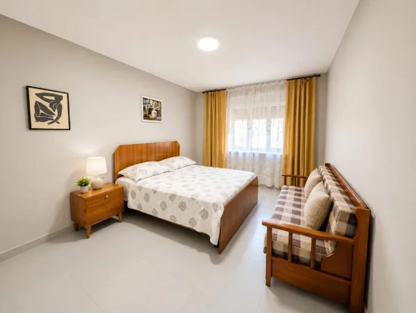 Tirane, jepet me qera apartament 2+1 Kati 1, 90 m² 530 € (Ali Demi)