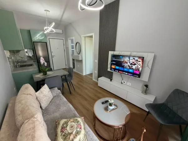 Tirane, jepet me qera apartament 1+1 Kati 2, 58 m² (Ali Demi)