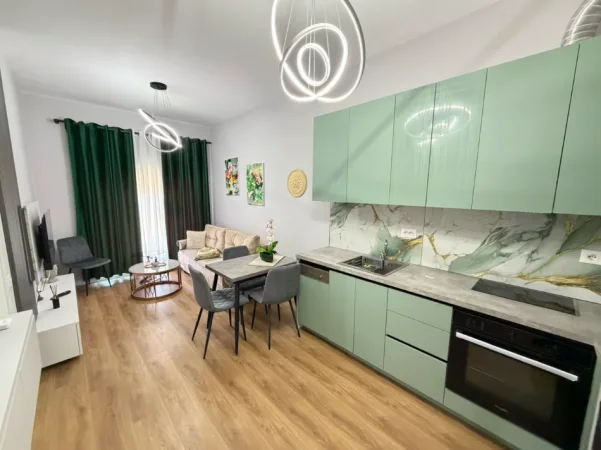 Tirane, jepet me qera apartament 1+1 Kati 2, 58 m² (Ali Demi)