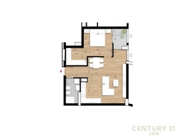 Tirane, shitet apartament 1+1 Kati 8, 71 m² 121.114 € 