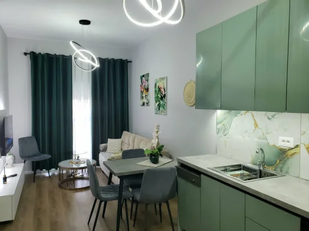 Tirane, jepet me qera apartament 1+1+Aneks+Ballkon Kati 2, 450 € (rruga ali demi)