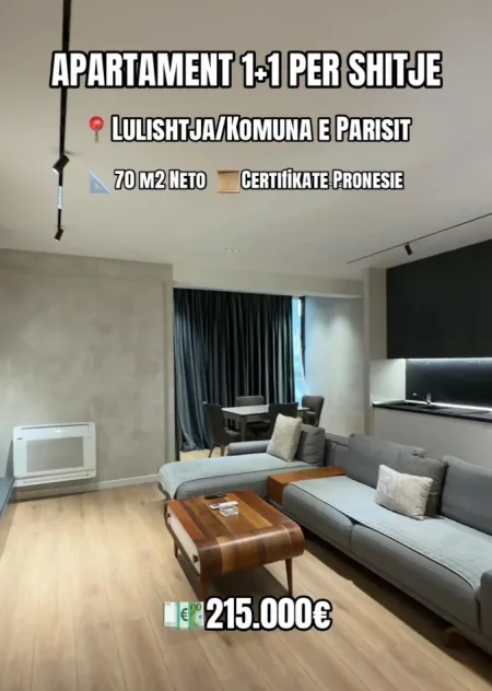 Tirane, shitet apartament 1+1+Aneks+Ballkon , 70 m² 215.000 € (komuna e parisit)
