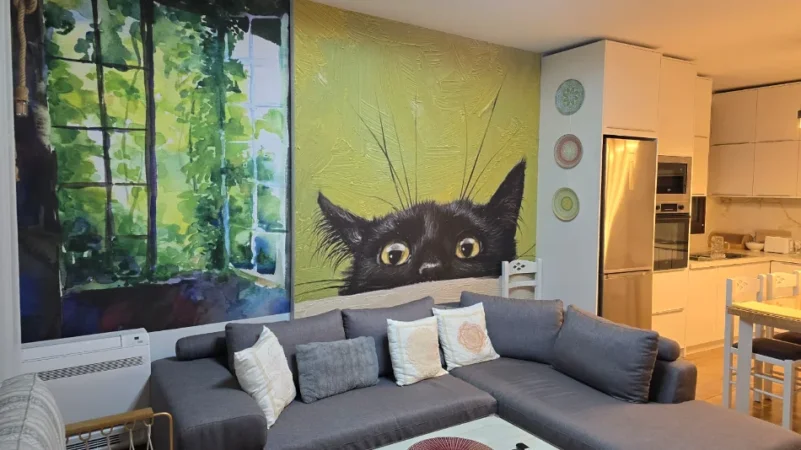 Tirane, jepet me qera apartament 1+1+Ballkon Kati 3, 77 m² 1.050 € (QENDER BARDHOK BIBA)