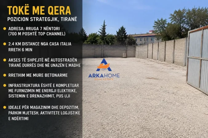 Tirane, shitet toke , 4.000 m² 