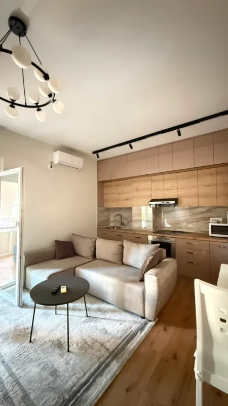 Tirane, jepet me qera apartament 1+1 Kati 5, 500 € (Ali Demi)