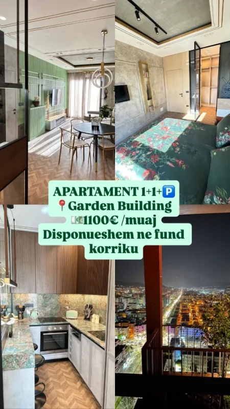 Tirane, jepet me qera apartament 1+1+Aneks+Ballkon , 1.100 € (rruga e kavajes , 21 dhjetori)